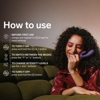 LELO INA THRUST RABBIT VIBRADOR DE EMPURRA ROXO