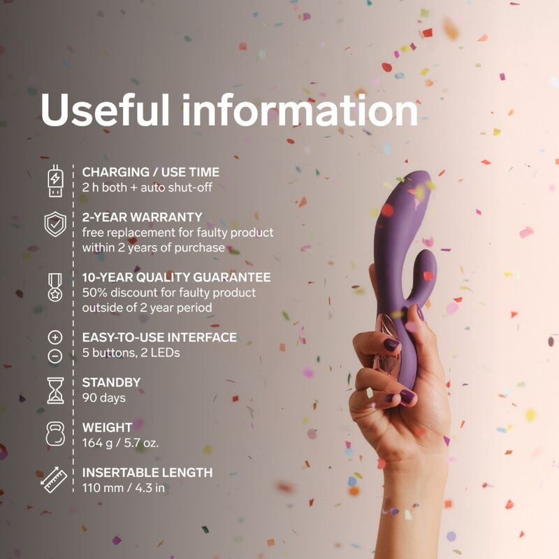 LELO INA THRUST RABBIT VIBRADOR DE EMPURRA ROXO