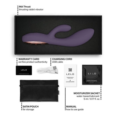 LELO INA THRUST RABBIT VIBRADOR DE EMPURRA ROXO