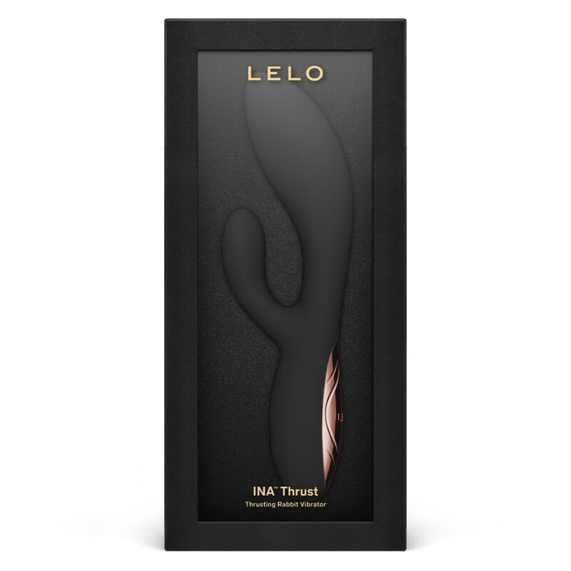 LELO INA THRUST RABBIT VIBRADOR DE EMPURRAyaO PRETO