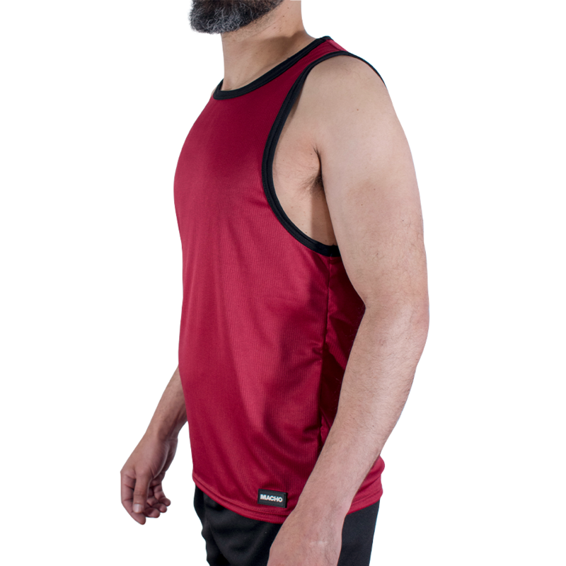 MACHO CMV003 CAMISETA GYM GRANATE S M