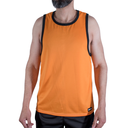 MACHO CMV005 CAMISETA GYM NARANJA S M