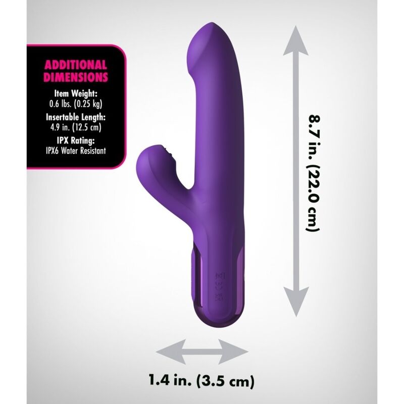 FANTASY FOR HER SUPER SONIX THRUSTER RABBIT VIBRATOR ROXO