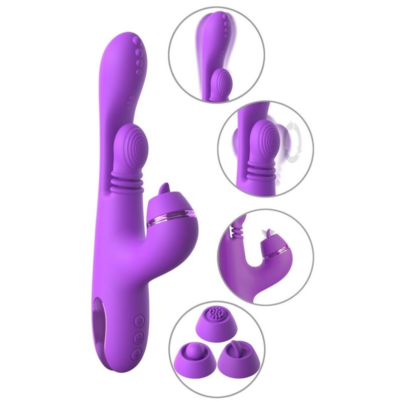 FANTASY FOR HER VIBRADOR COELHO INTIMOTION PULSE PRO VIBE ROXO