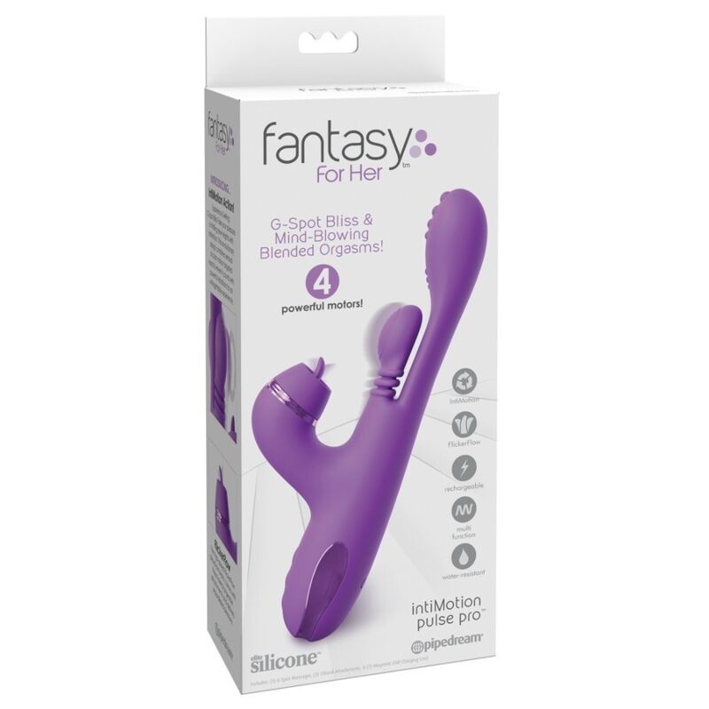 FANTASY FOR HER VIBRADOR COELHO INTIMOTION PULSE PRO VIBE ROXO