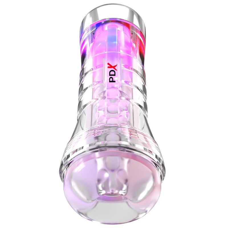 PDX ELITE VIEWTUBE XXL LED TRANSPARENT STROKER 273 CM