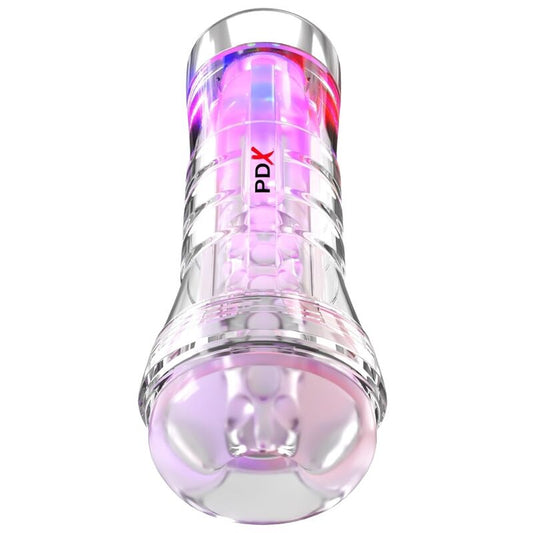 PDX ELITE VIEWTUBE XXL LED TRANSPARENT STROKER 273 CM