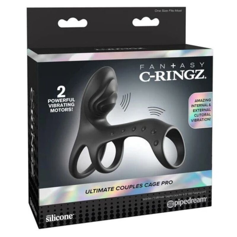 FANTASY C RINGZ ULTIMATE COUPLES CAGE PRO ANEL PENIANO VIBRAToRIO 195 CM