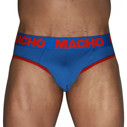 MACHO MCH005 SLIP CLaSICO AZULoN ROJO S