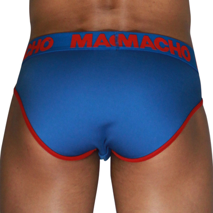 MACHO MCH005 SLIP CLaSICO AZULoN ROJO S