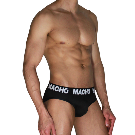 MACHO MCH007 SLIP CLaSICO NEGRO NEGRO S