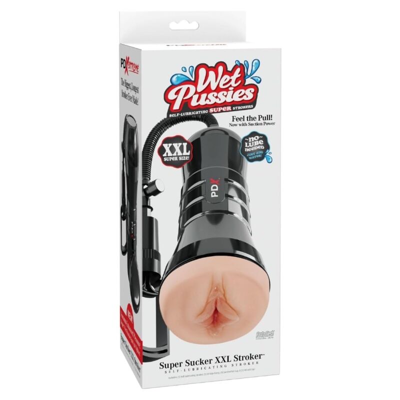 PDX EXTREME WET PUSSIES SUPER SUCKER XXL LIGHT VAGINA STROKER COM SUCyaO 273 CM