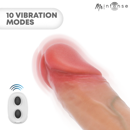 MR INTENSE ARNOLD L CAPA PENIANA VIBRAToRIA ULTRA REALISTA COM CONTROLE REMOTO 16 CM y 45 CM