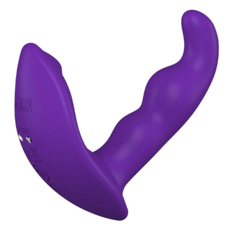 SHEEO ESTIMULADOR ANAL VIBRAToRIO ROTATIVO COM CONTROLE REMOTO ROXO