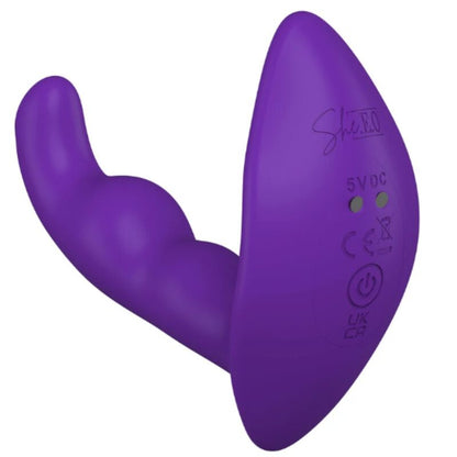 SHEEO ESTIMULADOR ANAL VIBRAToRIO ROTATIVO COM CONTROLE REMOTO ROXO
