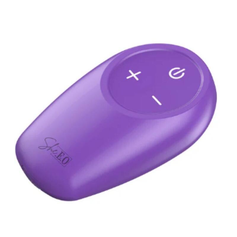 SHEEO ESTIMULADOR ANAL VIBRAToRIO ROTATIVO COM CONTROLE REMOTO ROXO
