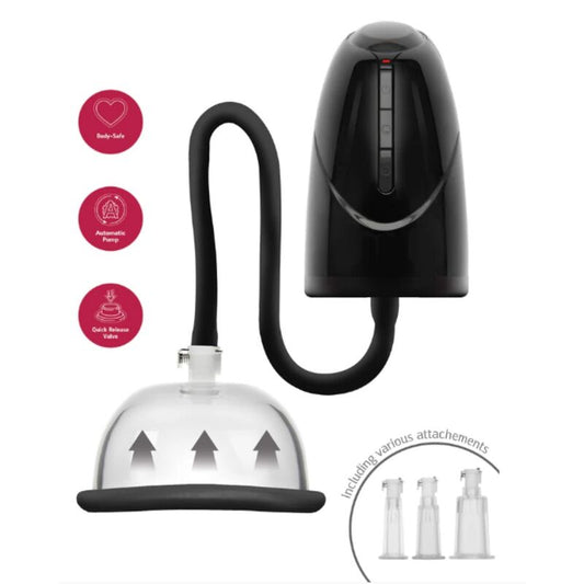SHEEO BOMBA DE VaCUO AUTOMaTICA PARA VAGINA E CLIToRIS PRETA
