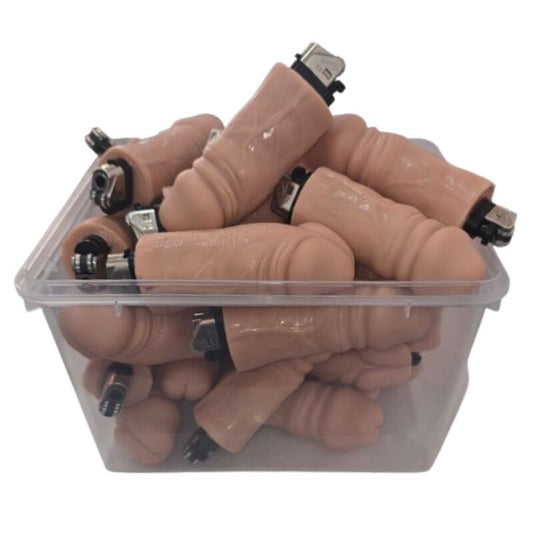 DIABLO PICANTE POTE COM 30 ISQUEIROS EM FORMATO DE PeNIS DE CARNE