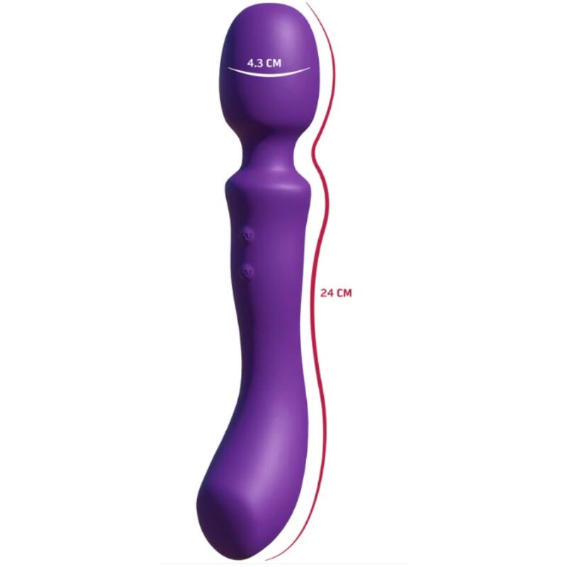 SHEEO VARINHA MASSAGEADORA VIBRAToRIA DE DUAS PONTAS ROXA