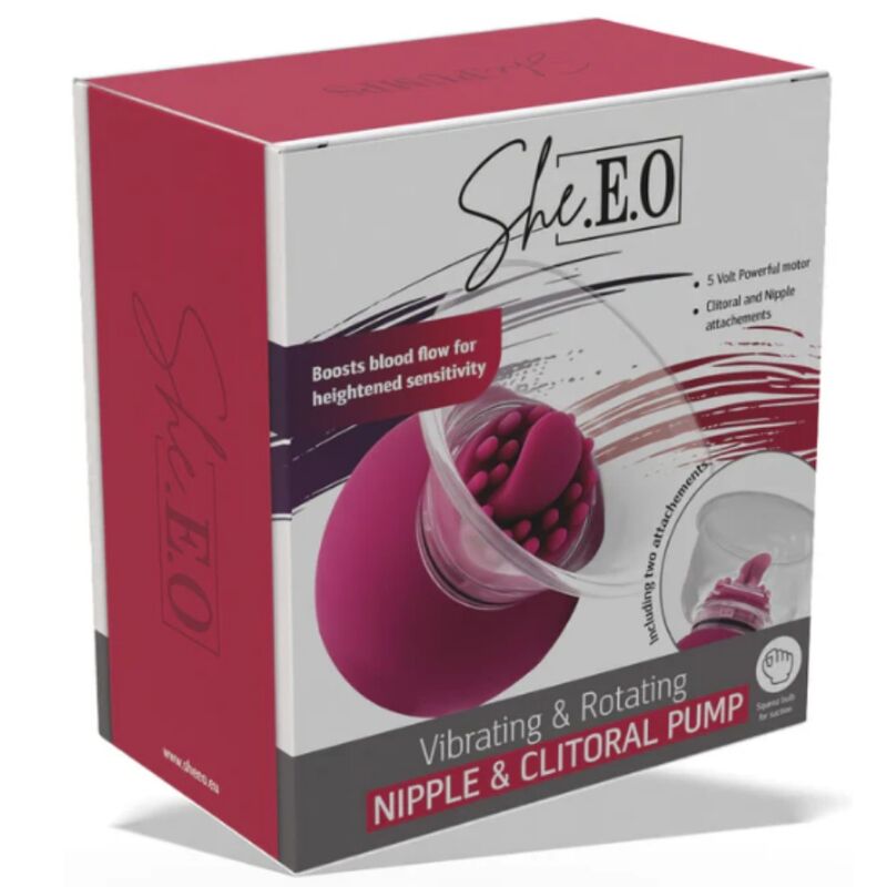 SHEEO BOMBA VIBRAToRIA E ROTATIVA PARA MAMILOS E CLIToRIS