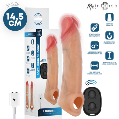 MR INTENSE ARNOLD CAPA VIBRAToRIA ULTRA REALISTA PARA PeNIS M 145 CM y 4 CM