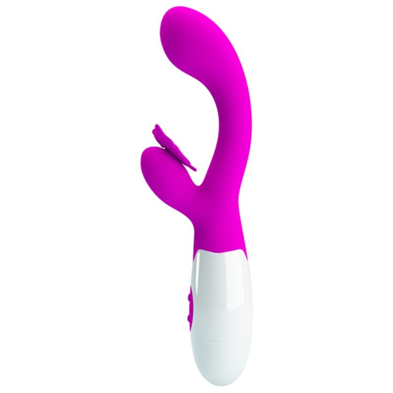 PRETTY LOVE BUTTERFLY KISS VIBRADOR COELHO COM 30 FUNyoES ROXO