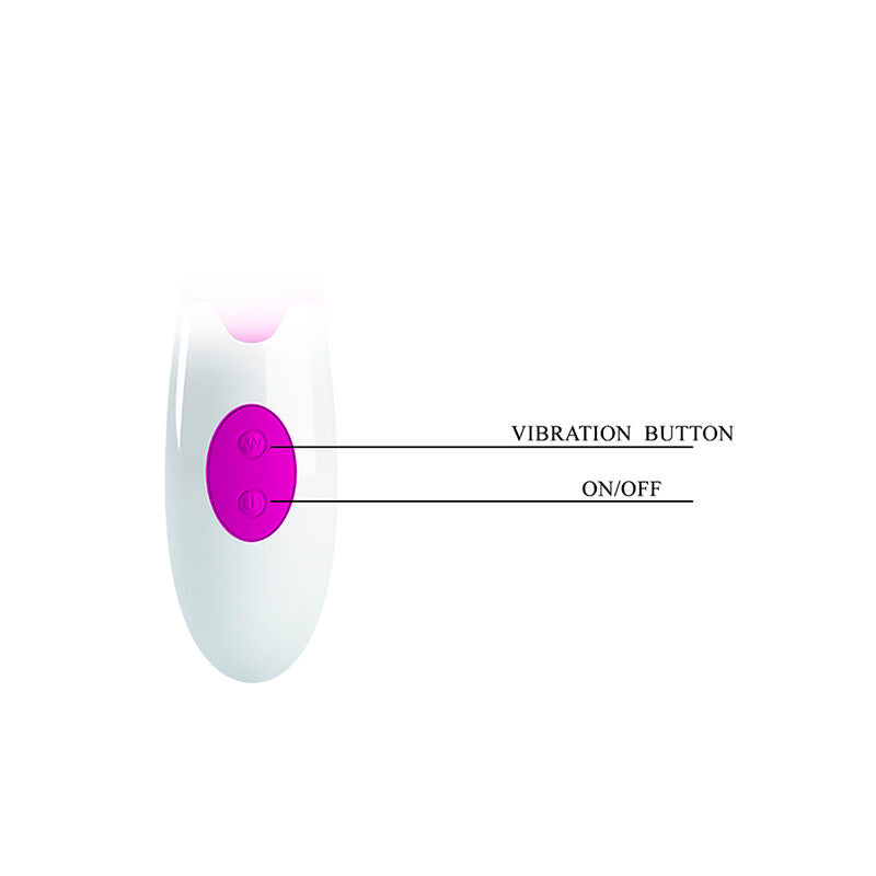 PRETTY LOVE BUTTERFLY KISS VIBRADOR COELHO COM 30 FUNyoES ROXO
