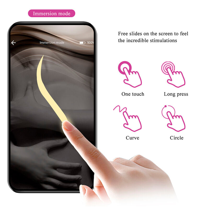 PRETTY LOVE VIBRADOR DE OVO COM ACIONAMENTO POR APLICATIVO KLAY ROXO