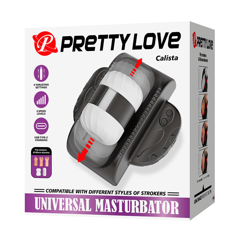 PRETTY LOVE CALISTA UNIVERSAL AUTOMaTICO MASTURBADOR PRETO