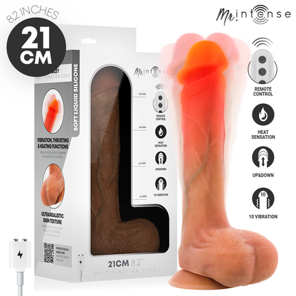 MR INTENSE BRADLEY VIBRADOR DILDO COM EFEITO DE CALOR E CONTROLE REMOTO 21 CM y 42 CM