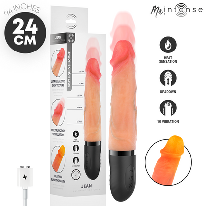 MR INTENSE JEAN VIBRADOR UPDOWN COM EFEITO DE CALOR 24 CM y 38 CM