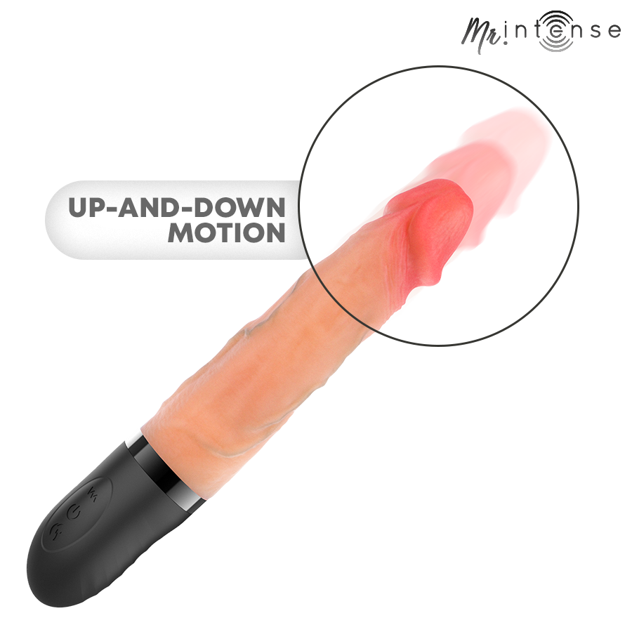 MR INTENSE JEAN VIBRADOR UPDOWN COM EFEITO DE CALOR 24 CM y 38 CM