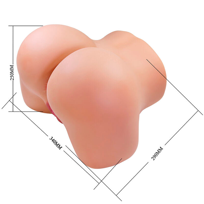 CRAZY BULL JULIA XXL MASTURBADOR VIBRAToRIO DUPLO VAGINAL E ANAL FLESH