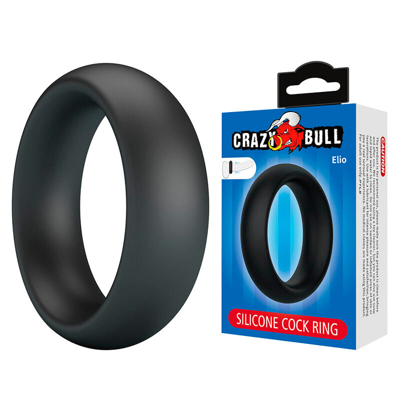 CRAZY BULL ELIO ANEL PENIANO DE SILICONE PRETO