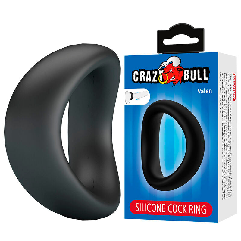 CRAZY BULL ANEL PENIANO ERGONoMICO DE SILICONE VALEN PRETO