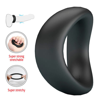 CRAZY BULL ANEL PENIANO ERGONoMICO DE SILICONE VALEN PRETO