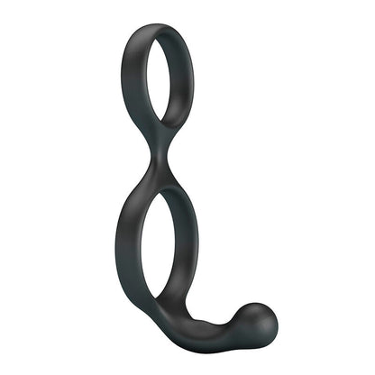 CRAZY BULL ANEL DUPLO FLORIAN PARA PeNIS E TESTiCULOS PRETO