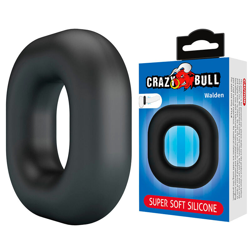 CRAZY BULL ANEL PENIANO DE SILICONE SUPER MACIO WALDEN PRETO