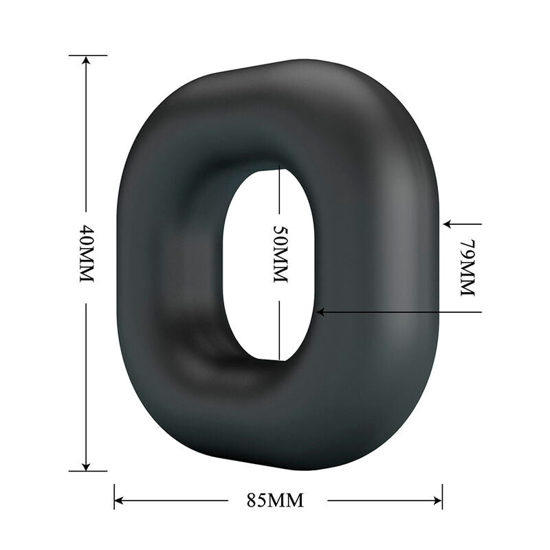 CRAZY BULL ANEL PENIANO DE SILICONE SUPER MACIO WALDEN PRETO