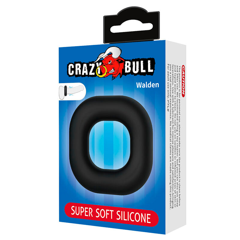 CRAZY BULL ANEL PENIANO DE SILICONE SUPER MACIO WALDEN PRETO