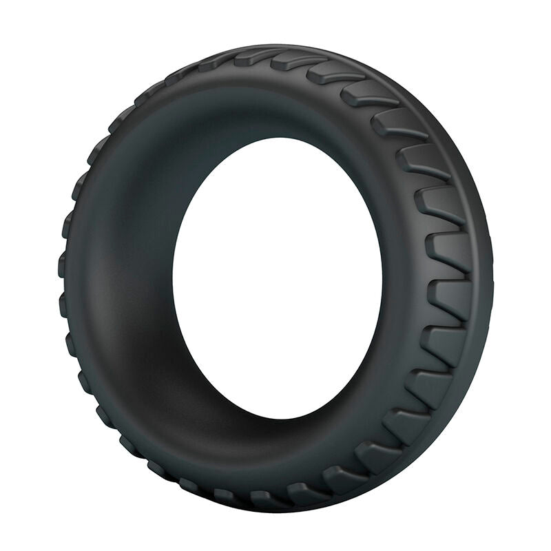 CRAZY BULL ANEL PENIANO DE SILICONE TEXTURIZADO MERRITT PRETO