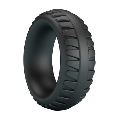 CRAZY BULL ANEL PENIANO DE SILICONE TEXTURIZADO MERRITT PRETO