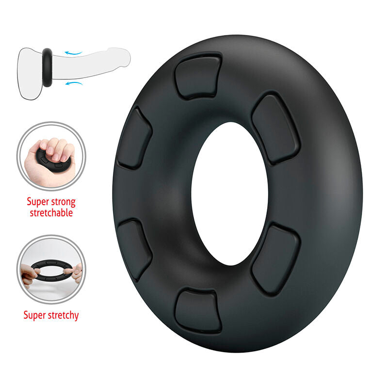 CRAZY BULL ANEL PENIANO DE SILICONE SUPER MACIO BERTRAM PRETO